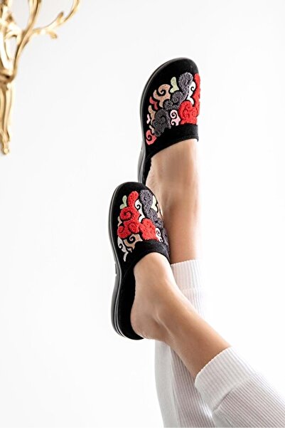 Muya Kastra Anatomical Sole Embroidered Women's House Slippers