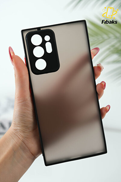 Fibaks Samsung Galaxy Note 20 Ultra Mat Parmak Izi Yapmaz Kamera Korumalı Tuş...