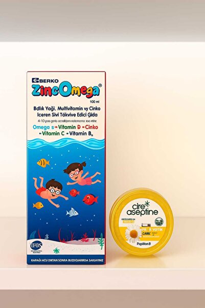 Zincomega Omega 3 100 Ml Balık Yağı Şurubu El Kremi hediyeli