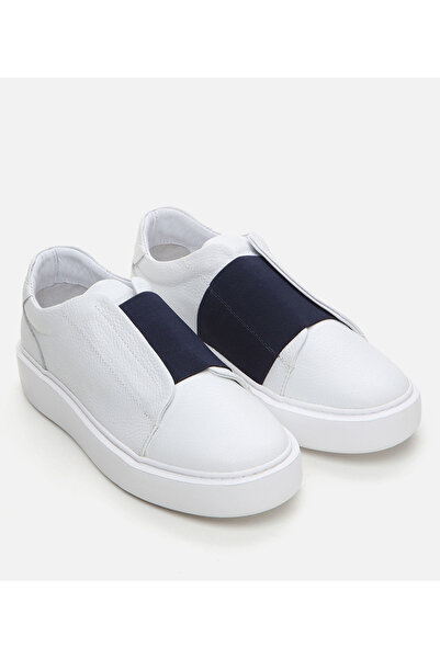 Hotiç Men's Leather White Casual Shoes