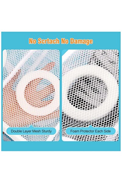 fulina 2Pcs Shoes Wash Bags Mesh Laundry Bags,for Gym Shoes,Slipper,and Other Washer-Safe Footwear