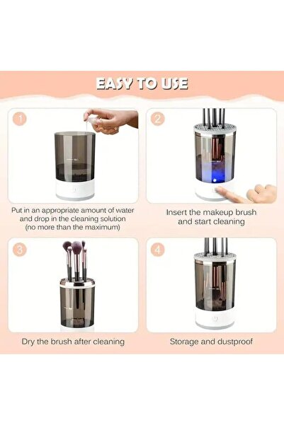 fulina Electric Makeup Brush Cleaner,Automatic Spinning Makeup Brush Cleaner,For All Size Makeup Brushes