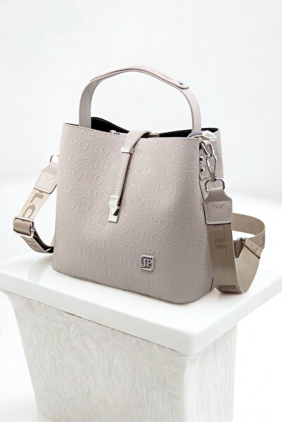 Just Polo Orta Boy Klasik Spor Model 2 Askılı Kadın Omuz Çantası 4059 Yeşil 1408