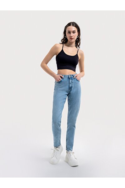 Loft Mom Slim Fit Kadın Pantolon