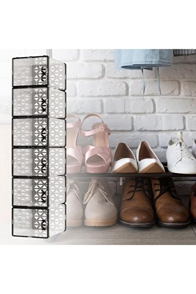fulina 2PCS Shoe Organiser,Ventilated Design,Stackable,Shoe Storage for Bedroom,Living Room,Study Office