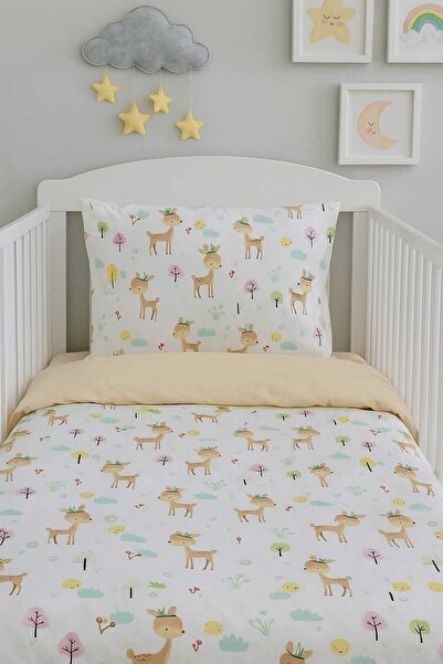 Bebek Özel Бавовняна дитяча односпальна постільна білизна Karaca коричнева