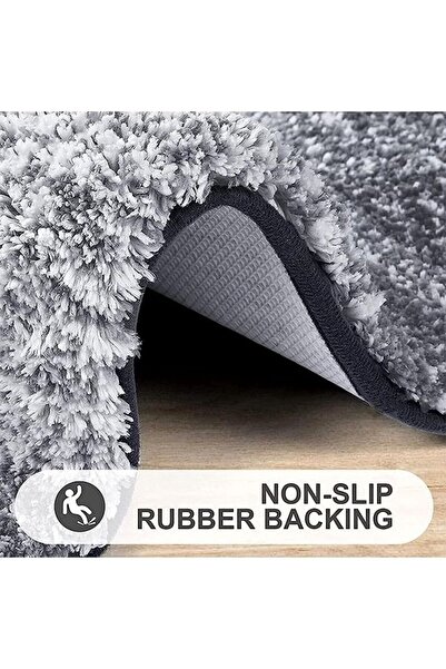 fulina Bathroom Rug Mat,Non-slip Plush Bath Carpet,Machine Wash Dry,For Bathroom Floor,Tub and Shower