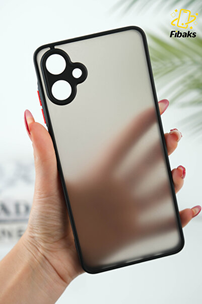 Fibaks Samsung Galaxy A06 Kılıf Mat Parmak Izi Yapmaz Kamera Korumalı Renkli Tuşlu Sert Silikon