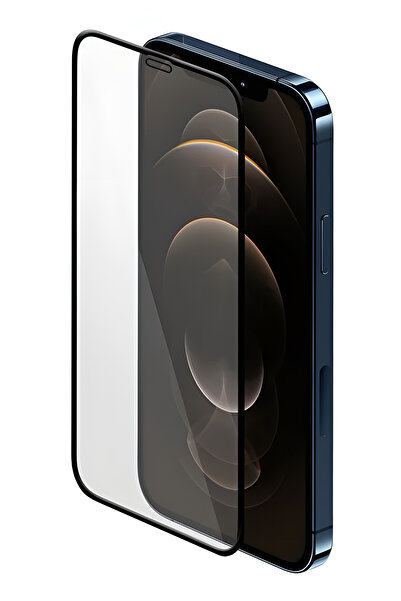 Fibaks iPhone 13 Mini Uyumlu Tam Ekran Koruyucu Temperli Kırılmaz Cam Sert 9H Bükülebilir Dayanıklı