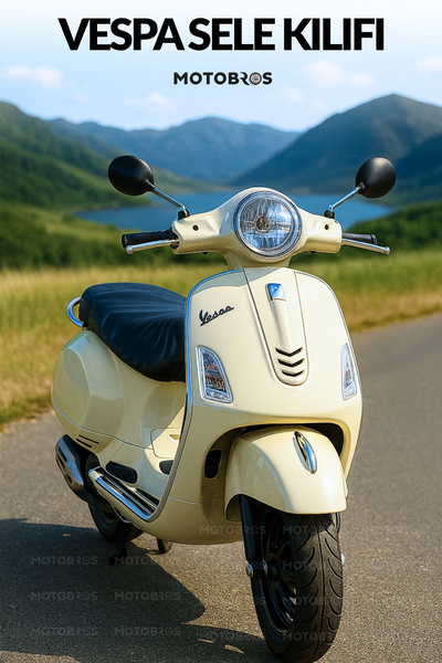 Motobros Vespa Gts 300 Uyumlu Motosiklet Deri Sele Kılıfı Örtüsü Brandası-123230