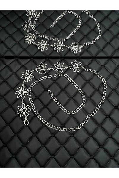 Descoin Silver/Chain Insert Women's Belt,Coat Belt,Pantalon Belt,Shirt Belt