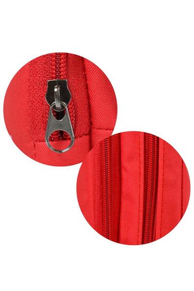 Tebag Two-Compartment Red Pencil Case