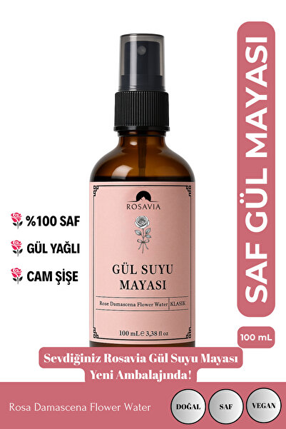 Rosavia Gül Suyu Mayası 100 ml (%100 SAF - %100 DOĞAL) Aydınlatıcı Ve Sıkılaş...