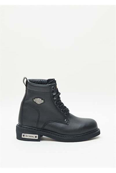 Harley Davidson Gibson Kadın Siyah Deri Bot