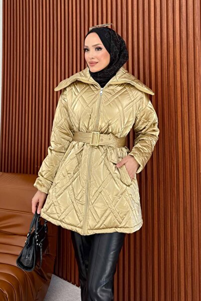 Melike Tatar Φουσκωτό γυαλιστερό μπουφάν 32-3403-1
