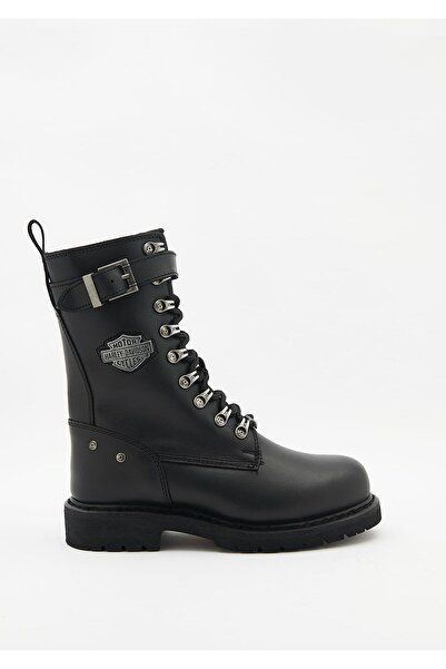 Harley Davidson Gladis Kadın Siyah Deri Bot