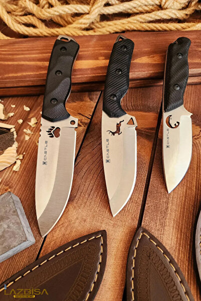 LAZBİSA Outdoor Piknik Kamp Bıçağı Bıçak Kılıflı Mutfak Bıçak Şef Bıçağı Çakı...