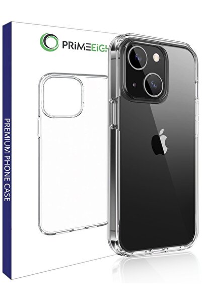 PRIMEEIGHT جراب شفاف كريستالي شفاف لهاتف iPhone 15 مقاس 6.1 بوصة مقاوم للصدما...