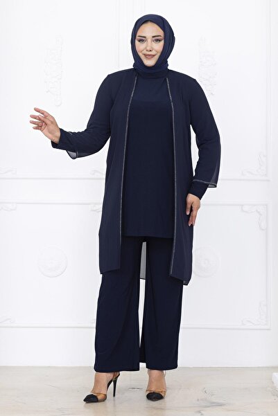 Amine Hüma Sezen Abiye Takım Lacivert