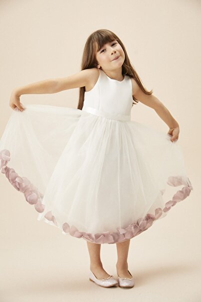 Oleg Cassini Children's Dress with Strappy Tulle Skirt