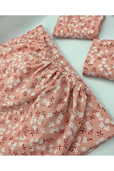 pınarhome collectıon Fabric Fitted Sheet for Pad Beds + Pillow Case with Cover (Corner Depth 30 Cm) New Season***