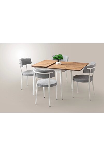 Evistro Yanlardan Açılır Büyüyen Yemek Masası Meşe 65x100cm SADECE MASA FİYATIDIR