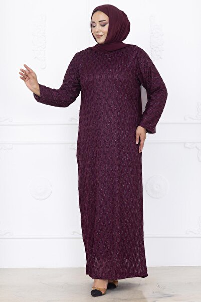 Amine Hüma Mahi Dantel Abiye Elbise Bordo