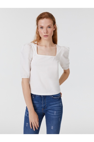 Loft Slim Fit Kadın Tshirt K.kol