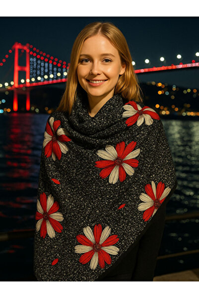 fiore fashion Sky Double Side - Şal cu imprimeu floral multicolor