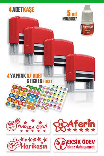 Baskı Life Orjinal Mürekkepli Öğretmen Kaşesi Aferin Kaşesi GL-5