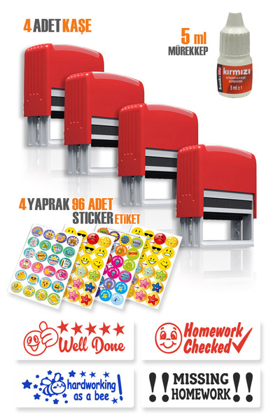 Baskı Life Kendinden Mürekkepli Öğretmen Kaşesi Aferin Kaşesi Bl-81