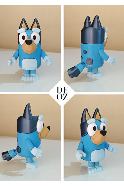 DEOZ3D Bluey Hareketli Oyuncak – Eklemleri Oynayan Koleksiyonluk Figür