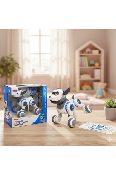 Genel Markalar 🤖 Uzaktan Kumandalı Robot Köpek – Full Fonksiyon, Şarjlı, Işıklı & Müzikli 🐾