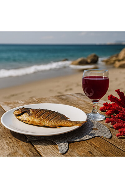 Germenicia Fish Shaped Genuine Leather American Service/Runner – 41X32 cm 1 P...