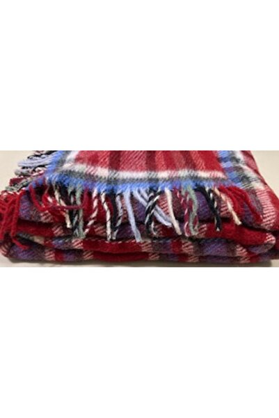 Selin Gençev Home && %100 Saf Yün Scotch Battaniye Tek Kişilik Scotch Yün Battaniye - % 100 Saf Yün - Wool