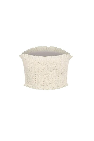 La Sarta 100% Cotton Santa Margarita Brode Ecru Bustier