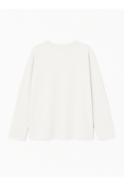 Disante 100% βαμβάκι Oversize Fit LIFE IS UNFAIR Εκτυπωμένο - Μακρυμάνικο μπλουζάκι με λαιμόκοψη