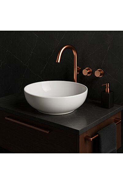 Newarc Newart Oval Beyaz Deliksiz Lavabo 42 Cm 5010