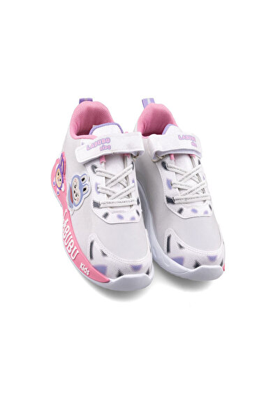aag tekstil Labubu Işıklı Kız Çocuk Spor Ayakkabısı Kaymaz Poli Taban 26 - 30 Numara Yeni Sezon
