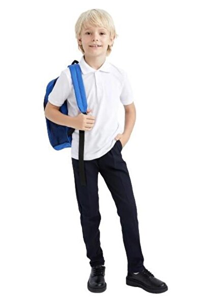 SeaBubbles Beli Ribanalı Lastikli Okul Pantolonu