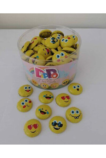 DİPPO Choco Smıle Konfiseri Çikolata 100 Lü Emoji