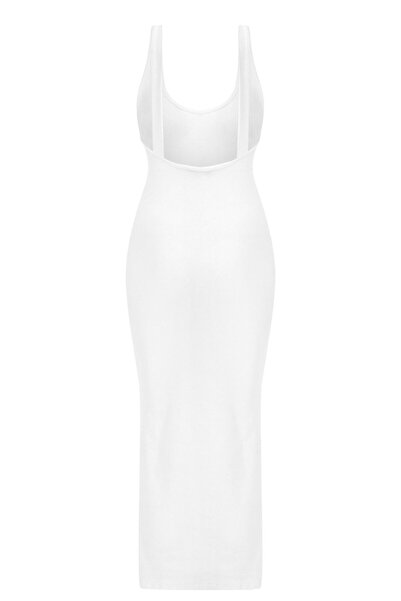 La Sarta Siena Backless White Camisole Dress