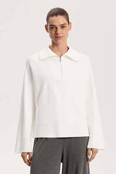 Oysho Yarım fermuarlı örgü kazak