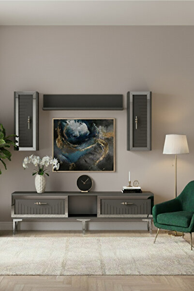 CENEYRA TVR1501AS - TUNA150 TV ÜNİTESİ ANTRASİT SILVER 150CM