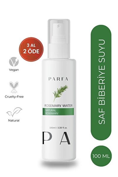 Parfa Saf Biberiye Suyu Dökülme Karşıtı ve Saç Uzamasını Destekleyici Saç Ton...