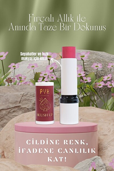 PYX Cosmetics BLUSH UP STİCK ALLIK / FIRÇALI - 2 Gül Kurusu