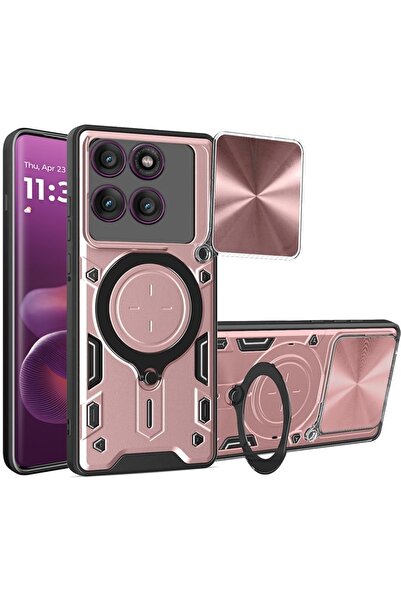 SKYDDAR INNOVATION Husă pentru Motorola Edge 60 Pro, CamGuard Pro, inel magne...