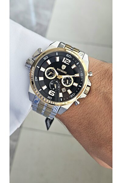 Raymond Rym-4702 Men's Sports Watch Ipg-Bk