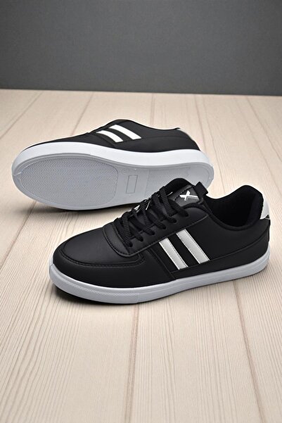 ISPARTALILAR 038 Rahat Taban Günlük Unisex Siyah Erkek Spor Ayakkabı