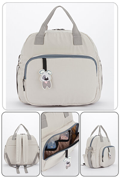 LUCKY Gray Mother Baby Care Backpack